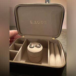 Lagos Caviar Small hoop earrings